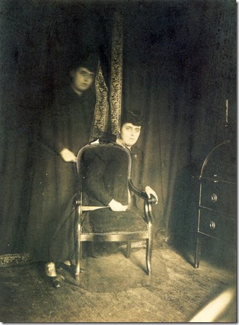 Partial Dematerialization of the Medium Marguerite Beuttinger,ca. 1920, by an unknown photographer